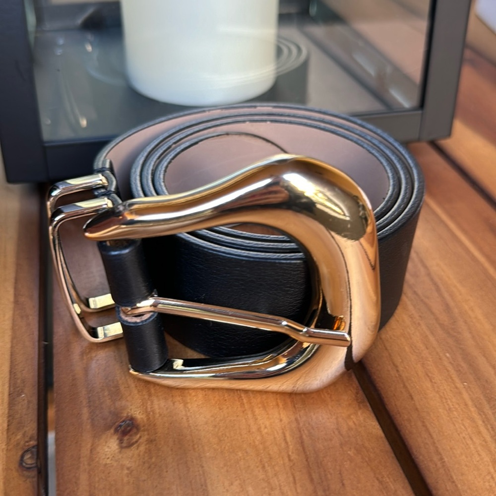 B-Low the Belt Black and Gold Women's Belt
